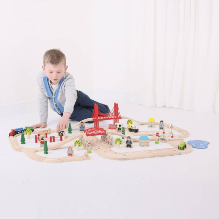 Circuit auto si feroviar (80 piese) [7]