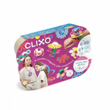 Clixo® joc magnetic de construit - Bijuterii colorate (28 piese) [5]