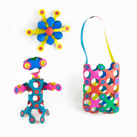 Clixo® joc magnetic de construit - Curcubeu (42 piese) [6]