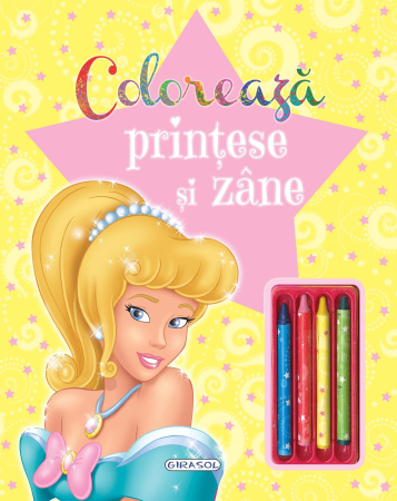 Carti pentru copii - Coloreaza printese si zane