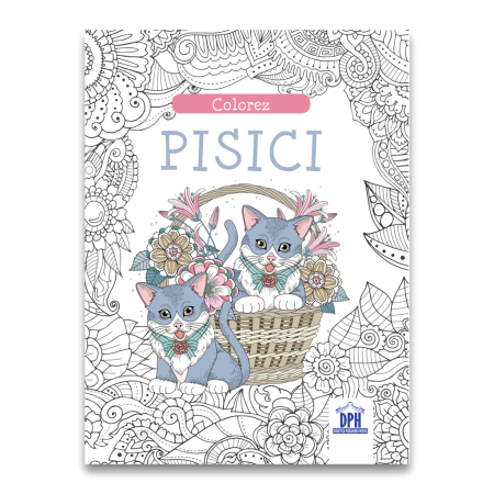 Carti pentru copii - Colorez pisici - carte de colorat