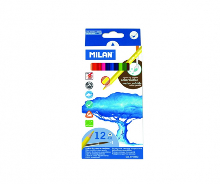 Creioane colorate - CREION COLOR 12 ACUARELA MILAN 0742312