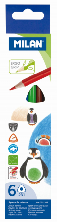 Creioane colorate lemn - CREION COLOR 6 MILAN 0722306