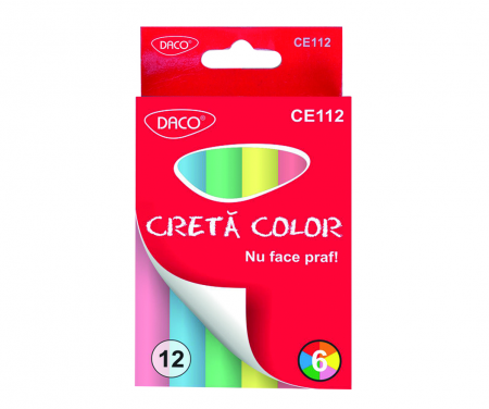 Creta, burete tabla - CRETA COLOR 12/CUT DACO