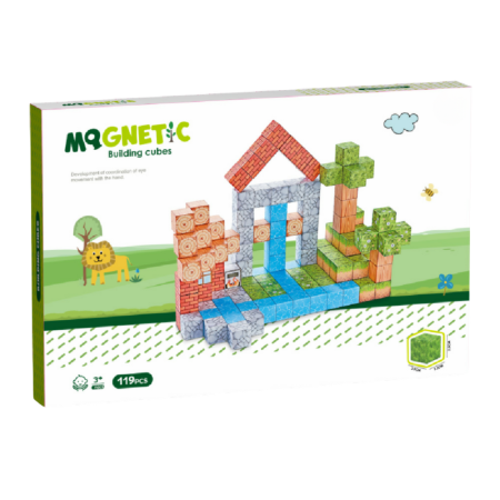 Jocuri magnetice - Cuburi magnetice - In natura 119 piese (2 cm)