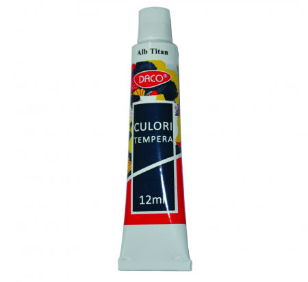 RECHIZITE - CULORI TEMPERA 12ML ALB CU112W