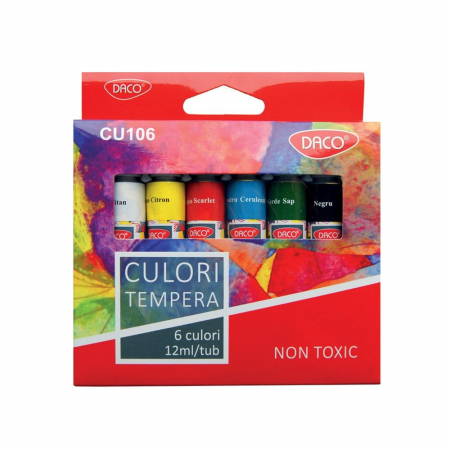 Acuarele , culori - CULORI TEMPERA 6C DACO CU106