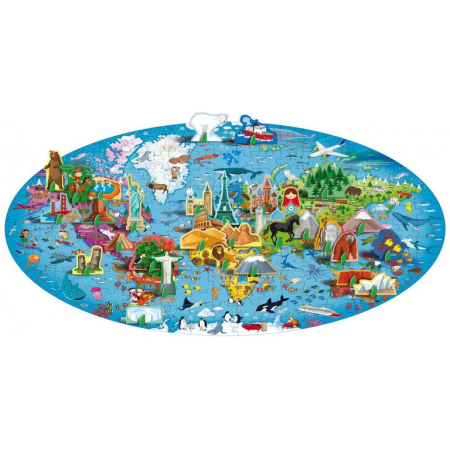 Puzzle-uri educative - Cunoaste si exploreaza - Puzzle Planeta Pamant (200 piese)