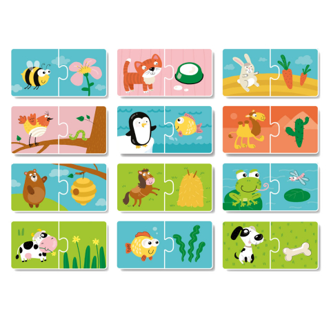 Duo Puzzle - Hrana animalelor (2 piese) [1]