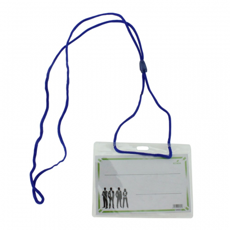 BIROTICĂ - ECUSON ORIZONTAL CU SNUR ECADA ALBASTRU 54002A