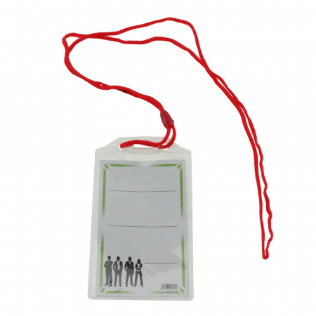 BIROTICĂ - ECUSON VERTICAL CU SNUR ECADA ROSU 54003R