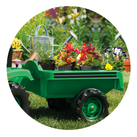 Excavator cu pedale si remorca [3]