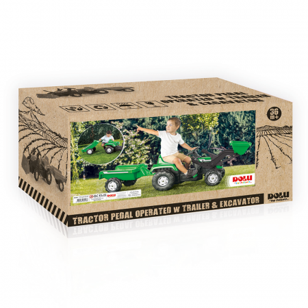 Excavator cu pedale si remorca [4]