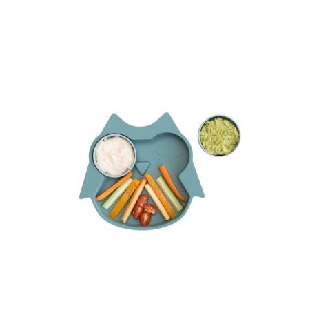 Farfurie diversificare din silicon - Bufnita [3]