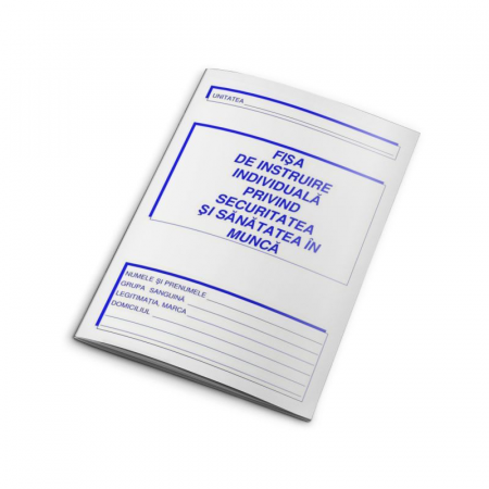 PAPETĂRIE - FISA INDIVIDUALA PT PROTECTIA MUNCII A5 L03639