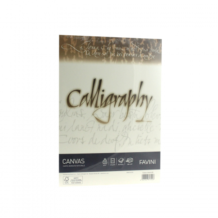 PAPETĂRIE - HARTIE CALIGRAFICA 100G/MP A4 50COLI CREM FAVINI CANVAS A69Q214