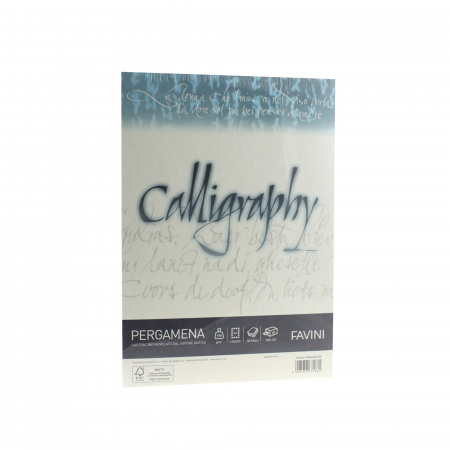PAPETĂRIE - HARTIE CALIGRAFICA 190G/MP A4 50COLI NATUR FAVINI PERGAMENA A69Q084