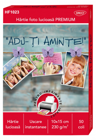 Hartie - HARTIE FOTO 10X15 CM 230G 50 COLI DACO HF1023