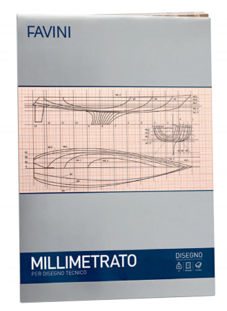 PAPETĂRIE - HARTIE MILIMETRICA 85G/MP A3 10 COLI FAVINI A205003