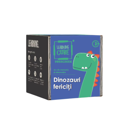 Jocuri de memorie - Joc de atentie Learning Cube®  - Dinozauri fericiti
