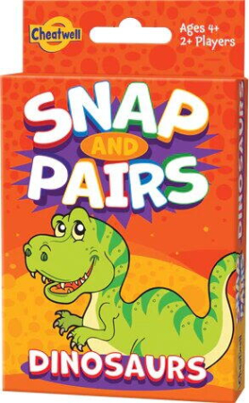 Jocuri de masa - Joc de carti 2 in 1 - Dinozauri veseli
