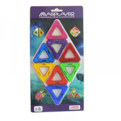 Jocuri magnetice - Joc de constructie magnetic - 8 piese