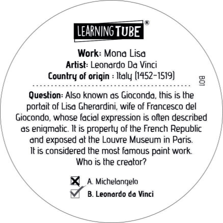 Joc Learning Tube®  - Marii artisti ai lumii [2]