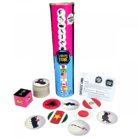 Joc Learning Tube® - Steaguri & capitalele lumii [1]