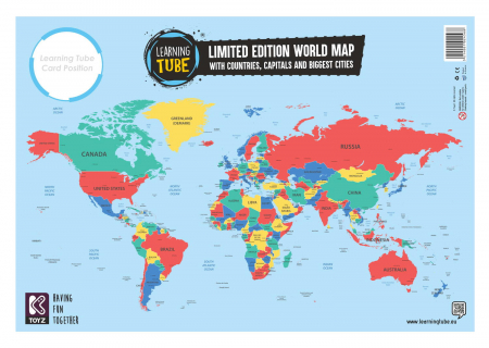 Joc Learning Tube® - Steaguri & capitalele lumii [2]