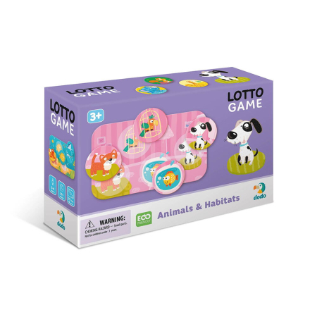 Jocuri de asociere - Joc lotto - Animale si habitate