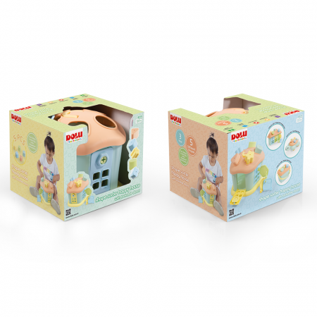 Joc sortare - Casuta vesela cu chei - Pastel [2]