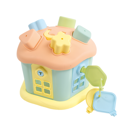 Jocuri de indemanare - Joc sortare - Casuta vesela cu chei - Pastel