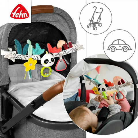 Jucarie carucior Dobabydoo - Ursulet panda [3]