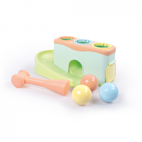 Jucarie dexteritate - Cursa bilutelor - Pastel [1]