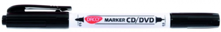 INSTRUMENTE DE SCRIS - MARKER CD/DVD DOUA CAPETE DACO NEGRU MK301