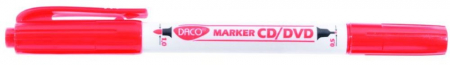 INSTRUMENTE DE SCRIS - MARKER CD/DVD DOUA CAPETE DACO ROSU MK301