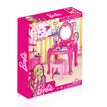 Masuta de toaleta cu scaun - Barbie [6]