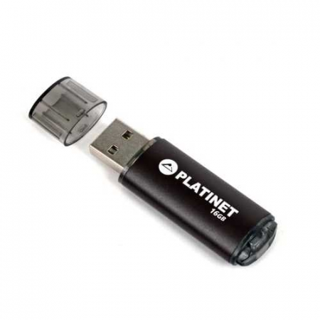 BIROTICĂ - MEMORIE USB STICK 2.0 16GB PLATINET (Din care timbru verde 0,1 RON)