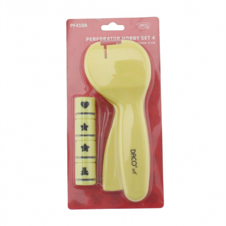 Perforatoare Hobby hârtie - PERFORATOR HOBBY HARTIE SET 4 PF410A DACO