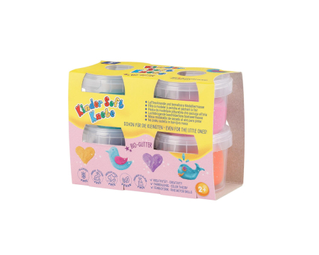 Plastilina non-toxica Kinder cu sclipici [0]