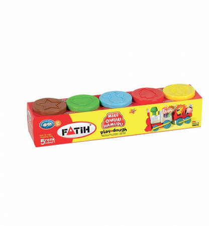 Plastilină - PLASTILINA USOARA MODELING DOUGH 5X50G FATIH 50075