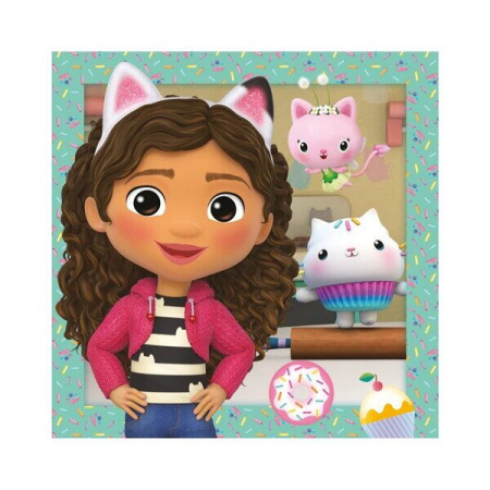 Puzzle 3 in 1 - Gabby si prietenii ( 3 x 55 piese) [2]