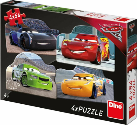 Puzzle 4 in 1 - Cars 3 (4 x 54 piese) [0]