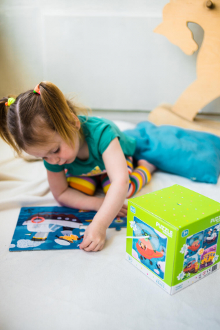 Puzzle 4 in 1 - Vehicule (12, 16, 20, 24 piese) [3]