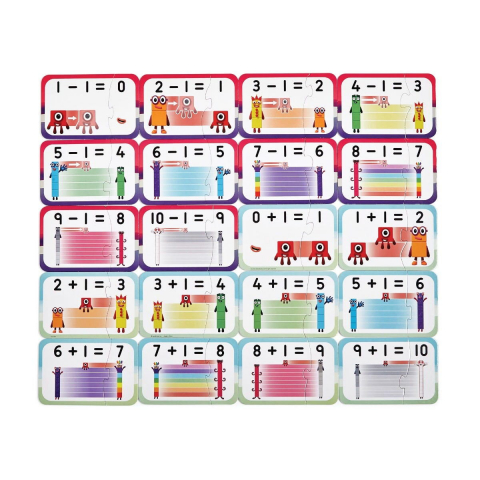 Puzzle - Adunari si scaderi 1-10 - Numberblocks [3]