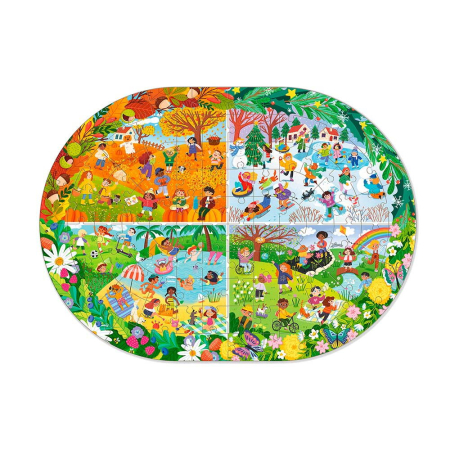 Puzzle - Anotimpurile (100 piese) [2]