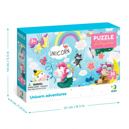 Puzzle - Aventurile magice ale unicornilor (30 piese) [3]