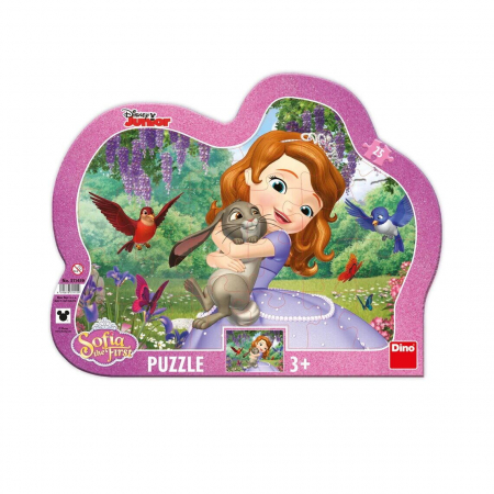 Puzzle-uri clasice - Puzzle cu rama - Printesa Sofia si prietenii (25 piese)