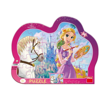 Puzzle-uri clasice - Puzzle cu rama - Rapunzel (25 piese)
