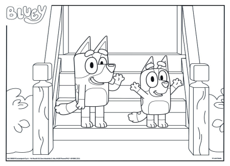 Puzzle de colorat - Bluey & Mr Monkey Jocks (24 piese) [2]